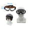LJDJ Motorcycle Goggles2 Pack Vintage Anti Fog Pilot PU Leather Glasses Dustproof ATV Off Road Motorbike Helmet Eyewear