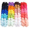 CÉLLOT 40Pcs 3 Inch Boutique Grosgrain Ribbon Pinwheel Hair Bows Alligator Clips For Girls Toddlers Accessories Teens Gifts In Pairs