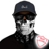 Obacle Skull Face Mask Sun UV Dust Wind Protection Tube Mask Seamless Bandana Skeleton Face Mask for Men Women Bike Ridi