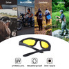 YISUGOOC 3 Pair Motorcycle Glasses Riding Glasses UV Protection Windproof And Dustproof Motorcycle Goggles Foam Cushion