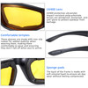 YISUGOOC 3 Pair Motorcycle Glasses Riding Glasses UV Protection Windproof And Dustproof Motorcycle Goggles Foam Cushion