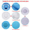 SIQUK 24 Packs Car Polisher Pad Bonnets 5 to 6 Inch Polishing Bonnet with 12 Packs Microfiber Bonnets 4 Packs Waxing Bon