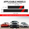 REMOCH Door Sill Protector for Dodge Charger Challenger Durango Accessories Car Door Entry Guard Sill Protector with Pla