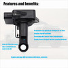 OYEAUTO Mass Air Flow Sensor 2220422010 Compatible with Toyota 0206 Camry 0308 Corolla 0110 Highlander 0007 4Runner 9910