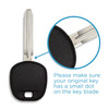 Keyless2Go Replacement for 2 New Uncut Transponder Ignition Car Key for Select Toyota Vehicles TOY44DPT