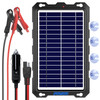 POWOXI Upgraded 75WSolarBatteryTrickleChargerMaintainer12V Portable Waterproof Solar Panel Trickle Charging Kit for Car