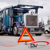 DSV Standard Warning Triangles Safety Triangles DOT Approved Plastic 3 Pack Reflective Triangles with Heavy Base FMVSS 5