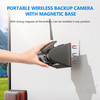 DVKNM 2 Magnetic Solar Wireless Backup Camera HD1080P 3 Mins DIY Installation DVR 7 IPS Monitor Rechargeable Reverse Cam