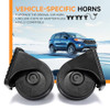 Auto Horn Suitable for ChevyGMCFord 12V Car Horns Loud with Protective Grill DualTone Electric Snail Horn Waterproof and