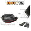 Car Rear Spoiler Roof Lip Kit Carbon Fiber 3D Rubber Trunk Spoiler Trim Strip Cool Car Decoration Universal PunchFree Ve