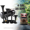 AOLIHAN Super Loud Train Horns Kit180dB Four Trumpet Truck Horns with 150 PSI Air Tank12V Air horn with 08 gallon Air Co