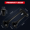 CARFKA Air Horn for Truck Boats Car 150DB Super Loud Train Horns Kit with 120 PSI Air Compressor black Dual