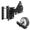 XZWMY Spare Tire Carrier Boat Trailer Spare Tire Bracket Spare Tire Mount Fits Most 4 5 6 Lugs Wheels on 4 45475 5 55 6