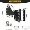 XZWMY Spare Tire Carrier Boat Trailer Spare Tire Bracket Spare Tire Mount Fits Most 4 5 6 Lugs Wheels on 4 45475 5 55 6