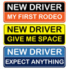 HINGTAI 3Pcs Magnetic Student Driver Stickers Custom Theme Plastic Material Metal Surface Car Bumper Decals