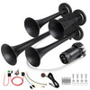 BANHAO Truck Air Horn 180DB 4 Trumpet Horns Train Horn Kit for Truck 12V Super Loud with compressor suitable for pickupm