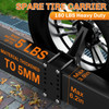 WELLUCK Trailer Spare Tire Mount Carrier Spare Tire Carrier Holder for Utility Boat Trailer Fits 456 Lugs Trailer Wheels