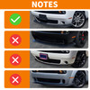 PDKLIN for Challenger Front Bumper Lip Splitter Protector Cover Trim for 20152023 Dodge Challenger GT RT SRT Green Exter