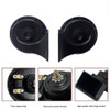 AKIZIDS 12V Replacement Car Horn Kit 2PCS Super Loud electric Snail Horn Dual Tone Universal Air Horn Fit for Any 12V Ca