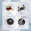 AKIZIDS 12V Replacement Car Horn Kit 2PCS Super Loud electric Snail Horn Dual Tone Universal Air Horn Fit for Any 12V Ca