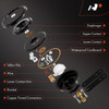 APremium Disc Horn 2PCS High Low Universal Electric Horns 12V 110 dB Compatible with Most Passenger Car CommercialOffRoa