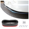 82Ft Carbon Fibre Front Lip As Front Bumper ProtectorUpgraded Widen Rubber Front Lip Splitter for Side SkirtUniversal Fr