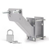 BUNKER INDUST Spare Tire Mount Bracket with Lock Side Mount Utility Spare Tire Carrier for Trailer Tongue Boat 4 5 Lugs