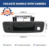 Tailgate Handle Backup Camera Rear View Compatible with 20092017 Dodge Ram 1500 2500 3500RCA Connector