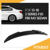 YoCenSe Real Carbon Fiber F80 F30 Spoiler Fitment for 20132018 3 Series F30 Sedan F80 M3 Sedan PSM Style