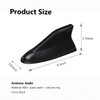 cueclue Pack1 Shark Fin Antenna Cover for Car Decorative Top Mounted Dummy Roof Aerial Vehicle Shark Fin Shape Cover Uni