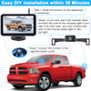 7Inch Wireless Backup Camera for Truck 2 Channel DIY Grid Lines HD 1080P Night Vision IP69K Waterproof Backup Camera for