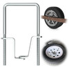 KOPKIO UBolt Style Tire Carrier Trailer Spare Tire Mount Bracket Trailer Tongue or Frame Mount Fits 4 or 5 Lug Hole Rims