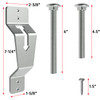 Wall Mount Spare Tire Carrier for TrailerSpare Tire Carrier Bracket for Enclosed TrailerUniversal Wheel Bracket Trailer