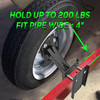 Spare Tire Carrier Boat Trailer Spare Tire Mount Heavy Duty Tire Holder Bracket for Utility Trailer Tires Universal Fits