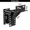 TOPSHINE Spare Tire Carrier Trailer Spare Tire Mount Boat Trailer Carrier Bracket Fits 4 5 6 Lugs Trailer Wheels on 4 45