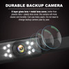 Car Backup Camera HD Night Vision Rear View Camera License Plate Camera with 9 LED Lights Font Rear Camera Wide View Ang