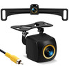 vampolo Backup Camera License Plate Backup Camera for carAHD 1080P Metal 170 Degree Wide Angle Rearview Reversing Camera