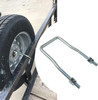 ZWanPing Trailer Spare Tire MountSpare Tire Mount for Utility TrailerU Bolt Carrier Holder Fit for Side 4 or 5 Lug Fit F