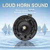 FARBIN Horns Loud Electric Car Horn Supertones 12V Horn HighLow Tone Twin Horns Kit black