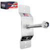 Pit Posse 802 Spare Tire Carrier Wall Mount Bracket for Enclosed Trailer Made in USA Wheel Mounted Aluminum Holder Rack