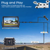 Yakry RV Backup Camera Plug and Play No Delays 7 Inch HD 1080P Rear View Camera with IR Night Vision 2 Channels Waterpro