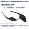 Magimaker 2Pcs Windshield Wiper Cowl Cover Trim 5386608020 5386708020 Compatible with Toyota Sienna 2011 2012 2013 2014