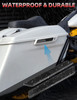 Amazicha Black Reflectors Hard Saddle Bag Latch Cover Reflectors Compatible for Harley Touring Street Glide Electra Glid