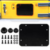 Buling Aluminum Wrangler Spare Tire Carrier Filler Plate Tailgate Plug Vent Plate Cover with Tailgate Durable Rubber Plu