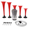 FARBIN Musical Air Horns Plays Dixieland Melody Music Horn Dixie Air Horn Multifrequency Sound Five Trumpet Dixie Truck