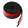 Lemonbest Universal 25M Car Front Bumper Lip Splitter Spoiler Rubber Skirt Protector Body Trim 82ft Black Protector