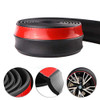 Lemonbest Universal 25M Car Front Bumper Lip Splitter Spoiler Rubber Skirt Protector Body Trim 82ft Black Protector