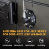 Anina Antenna Base Cover for 20072022 Jeep Wrangler JK JKU JL JLU Gladiator JT Steel ABS Antenna Mount Car Aerial Bottom