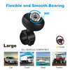 Hypersonic Steering Wheel Knob Durable Black Suicide Knob Large Steering Wheel Ball Bearings Making Steering Effortless