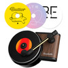 BTSS Car Vent Clip Aromatherapy Fragrance Diffuser Air Diffusers Freshener Car Record Player Design Turntable Perfume Ve